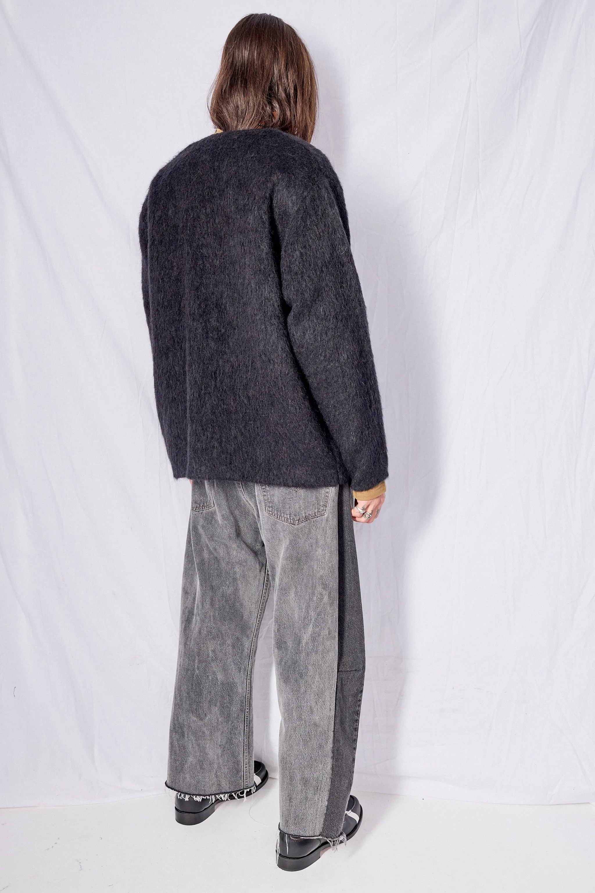 Black Mohair Cardigan sold by Assembly New York product image thumbnail 5