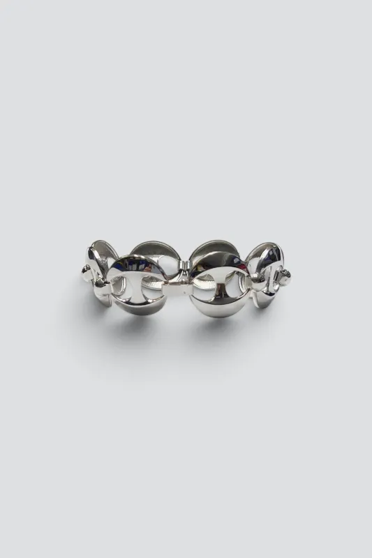 Sterling Silver Big Mariner Link Bracelet made by Vintage