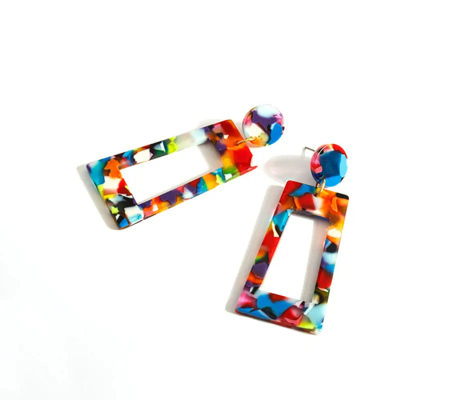 Rectangle Drop Earrings sold by Rage