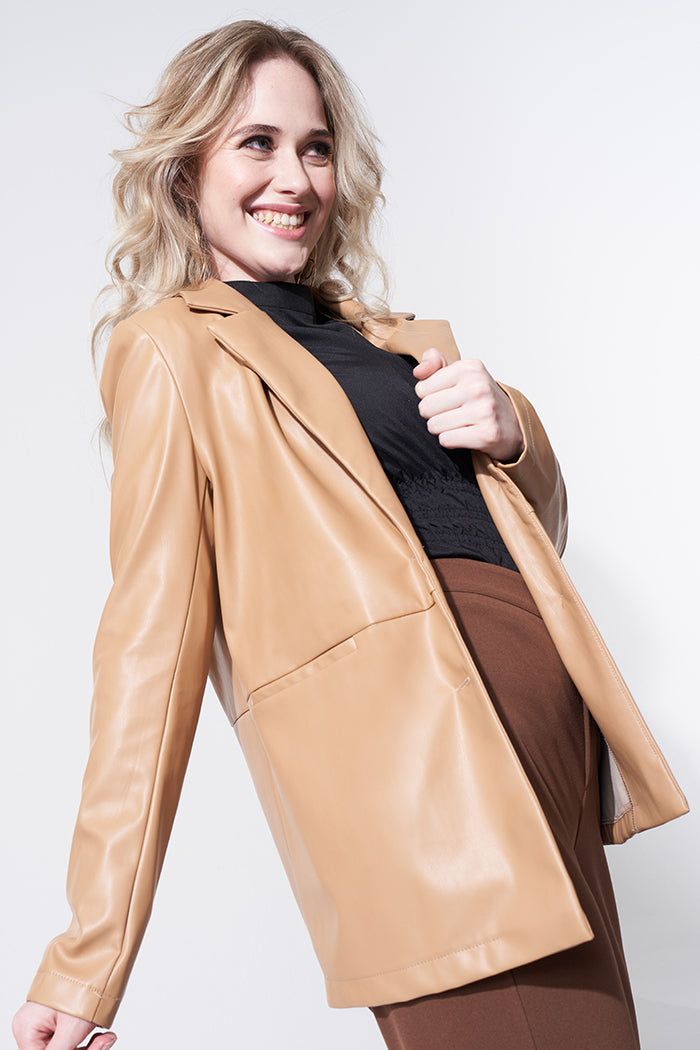 Faux Leather Blazer sold by Rage product image thumbnail 2