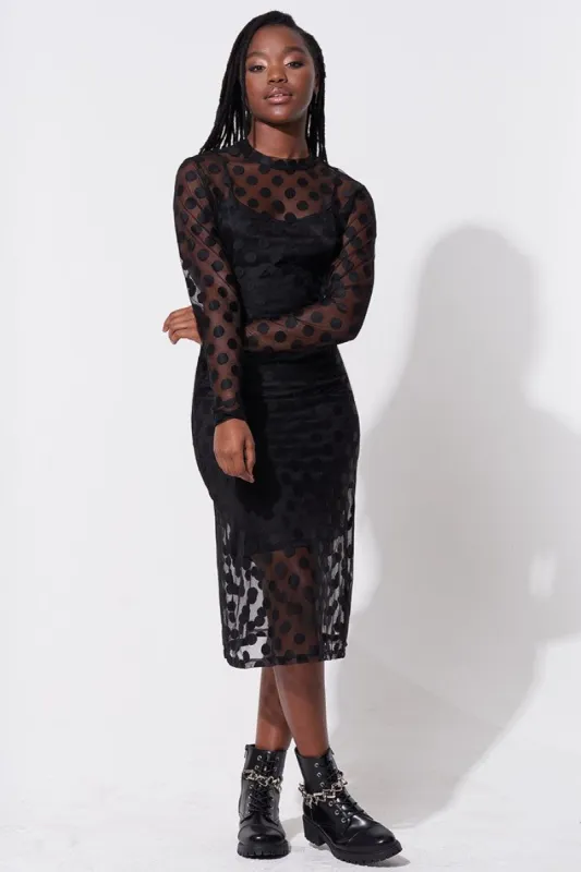 Mesh Midi Dress sold by Rage