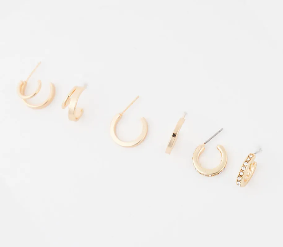 Multi pack stud earrings sold by Rage