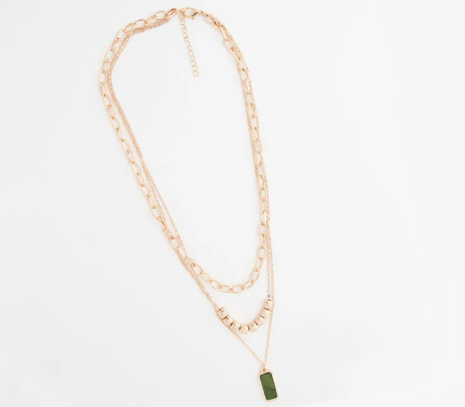 double-layer Necklace sold by Rage