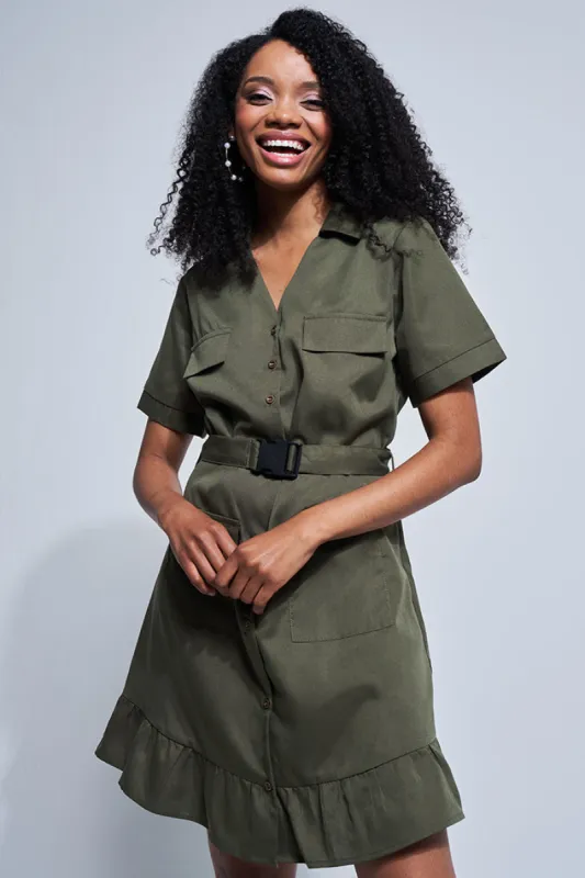 Cargo Mini Dress sold by Rage