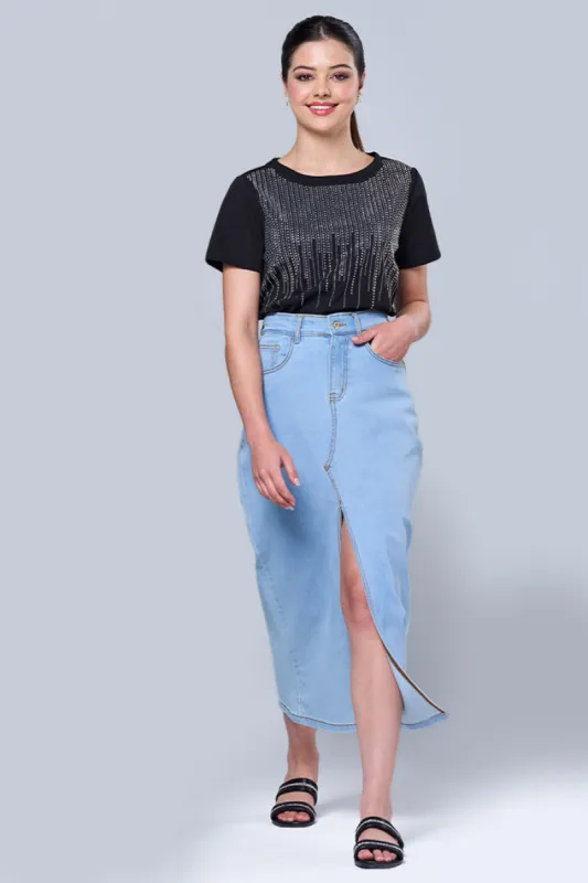 Denim skirt sold by Rage