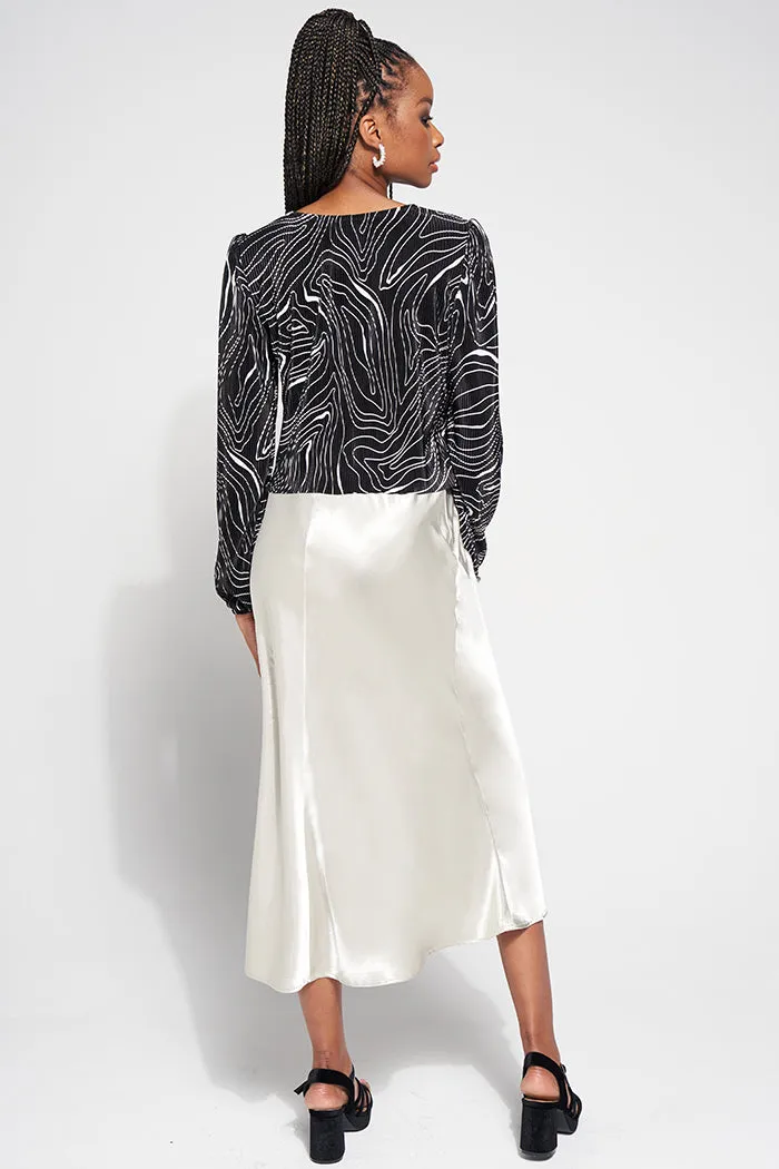 Satin Midi Skirt sold by Rage product image thumbnail 3