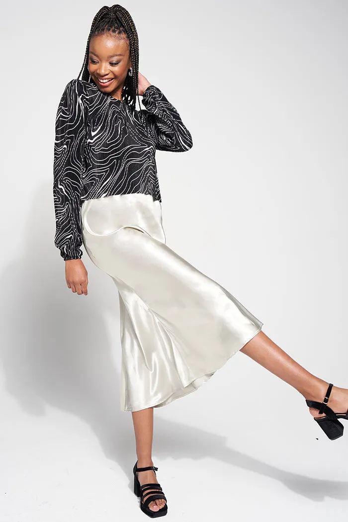 Satin Midi Skirt sold by Rage product image thumbnail 2