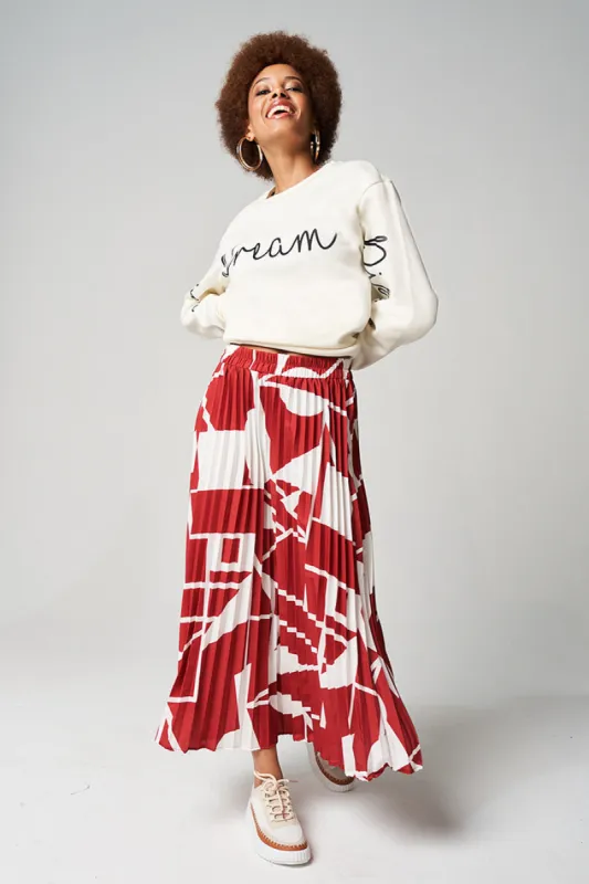 Pleated Midi Skirt sold by Rage