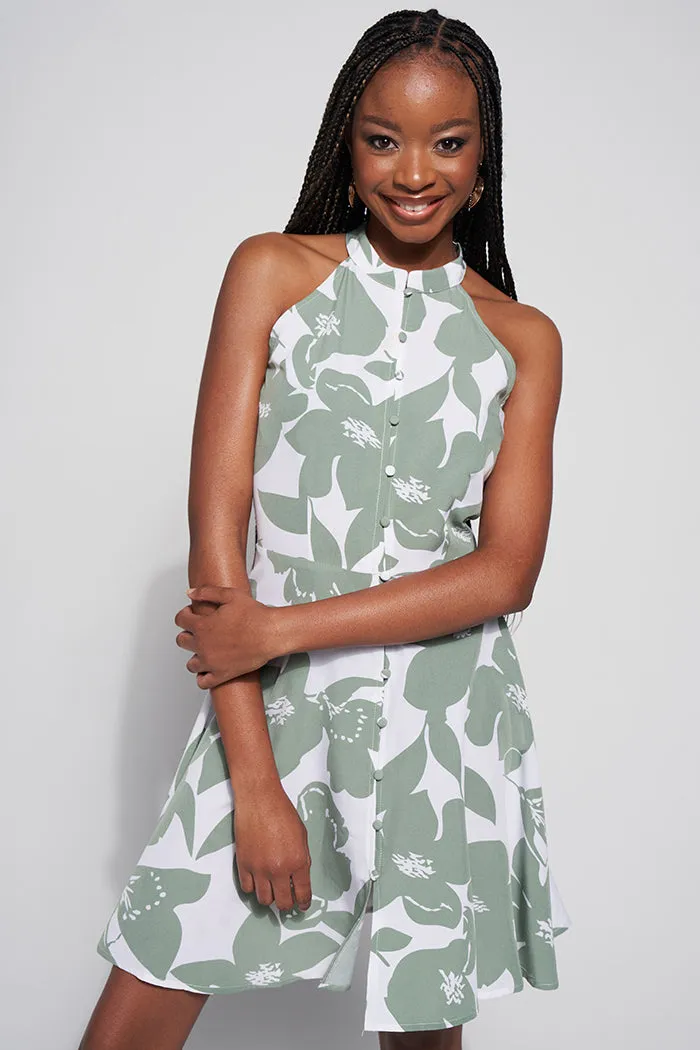 Halter Neck Mini Dress sold by Rage