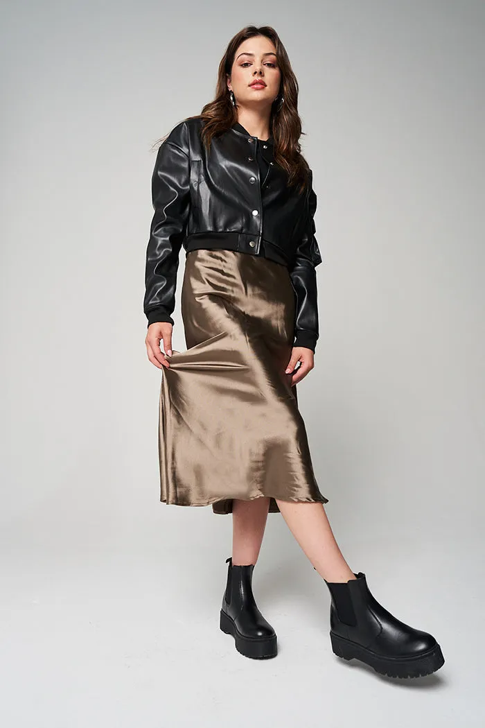 Satin Midi Skirt sold by Rage product image thumbnail 3