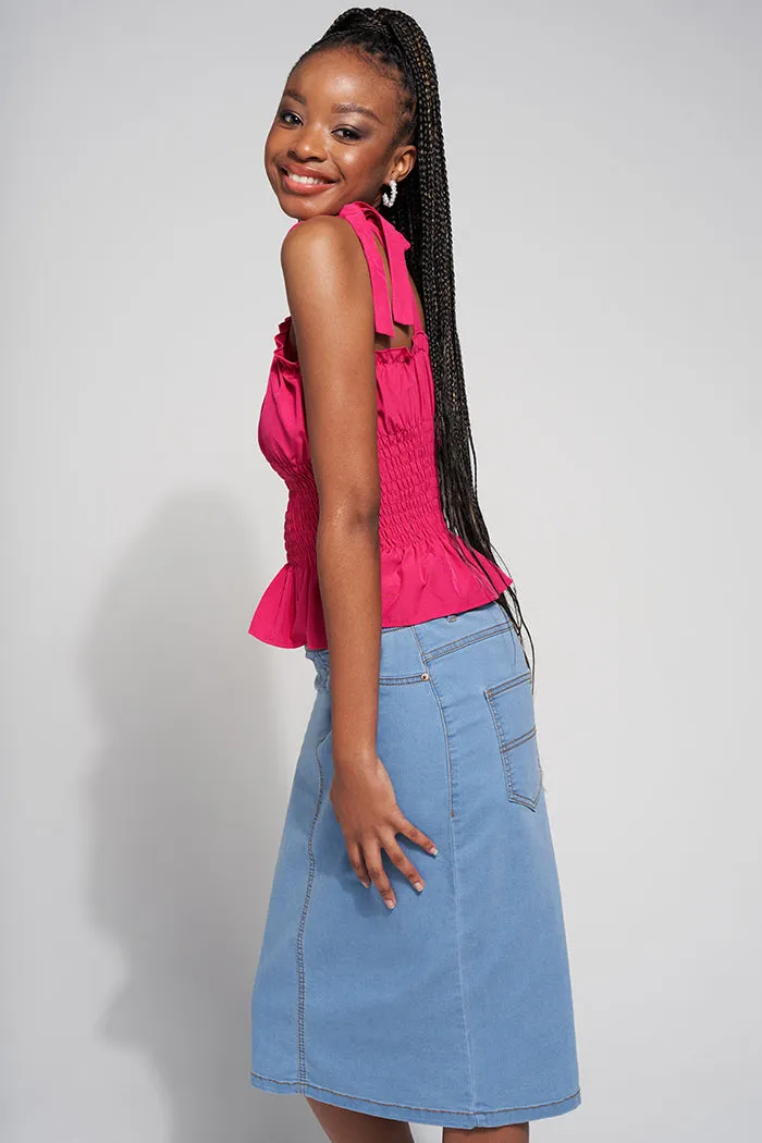 High Waisted Midi Skirt sold by Rage product image thumbnail 2