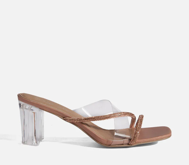 Transparent Block Heel sold by Rage