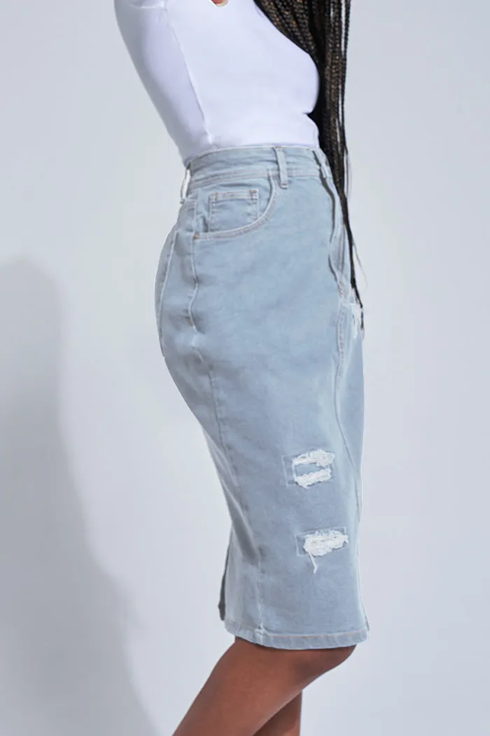 High Waisted Midi Skirt sold by Rage product image thumbnail 2