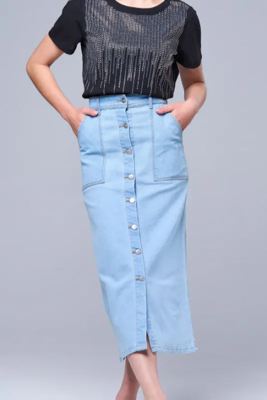 Denim skirt sold by Rage