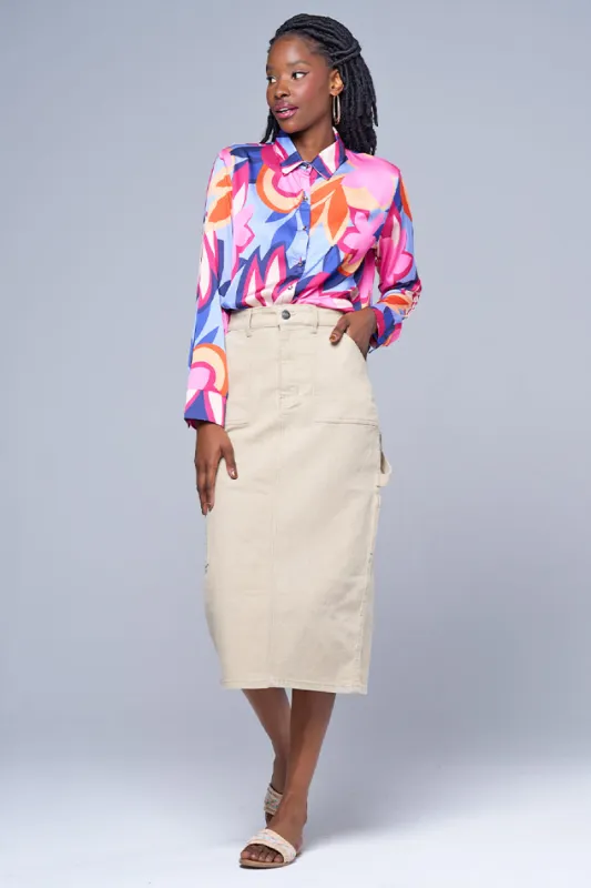 HIGH WAISTED MIDI SKIRT sold by Rage