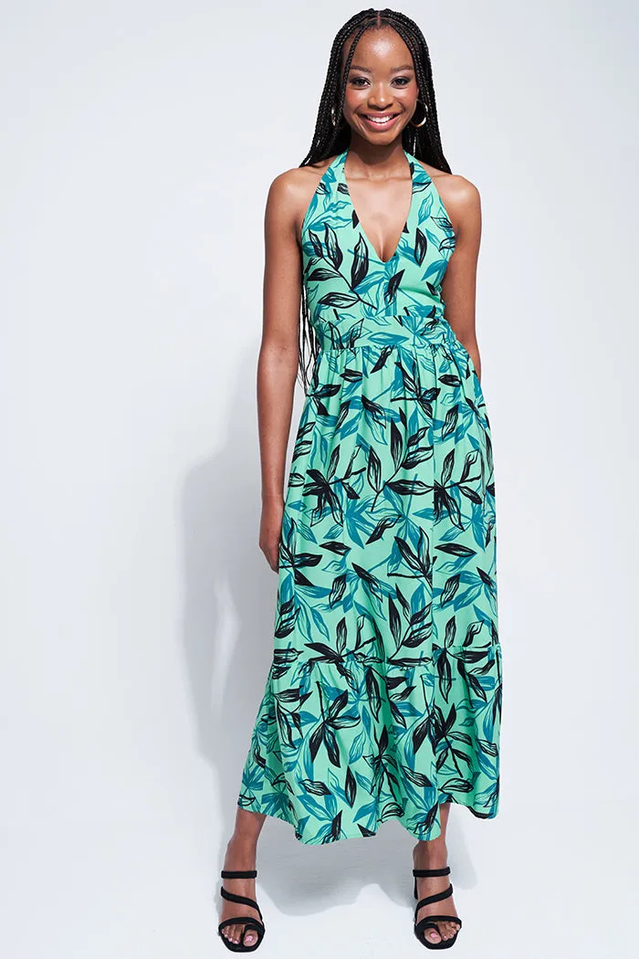 Halter Neck Maxi Dress sold by Rage