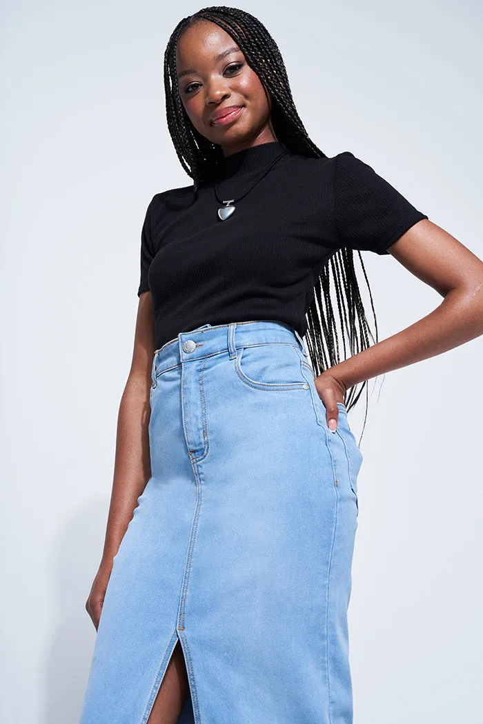 High Waisted Midi Skirt sold by Rage product image thumbnail 3