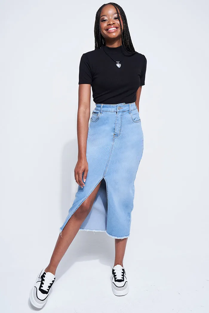 High Waisted Midi Skirt sold by Rage product image thumbnail 2