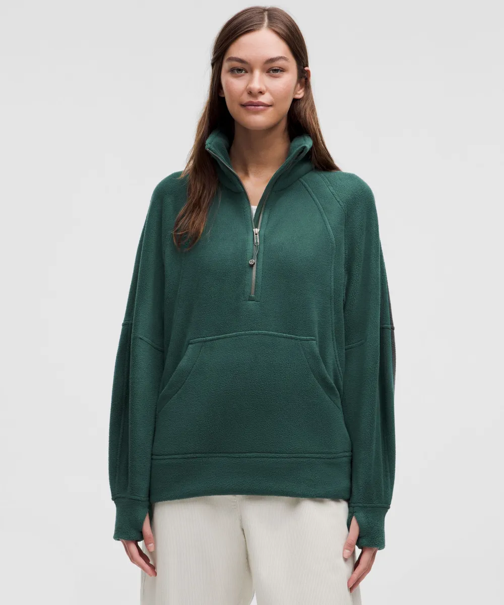 Scuba Tumbled Fleece Funnel-Neck Half Zip sold by Lululemon