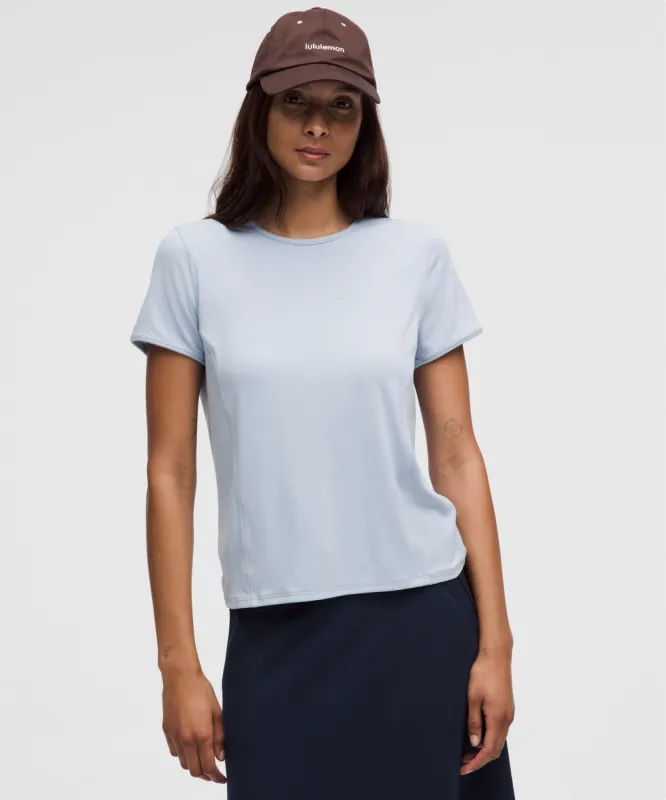 Twist-Back Soft Ribbed Short-Sleeve Top sold by Lululemon