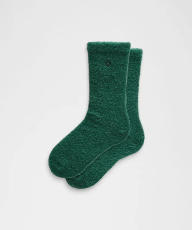 Fuzzy Crew Socks sold by Lululemon