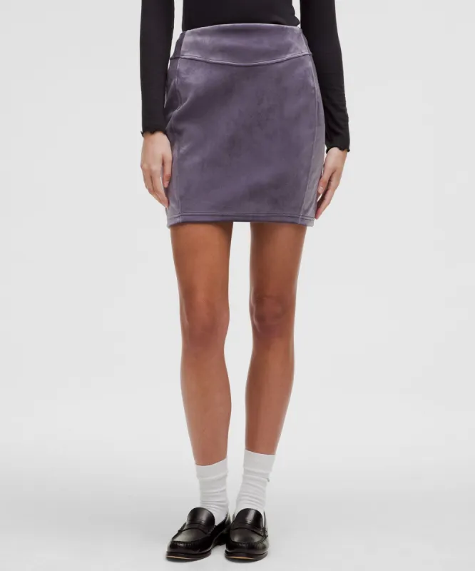 Scuba High-Rise Mini Skirt *Velvet sold by Lululemon