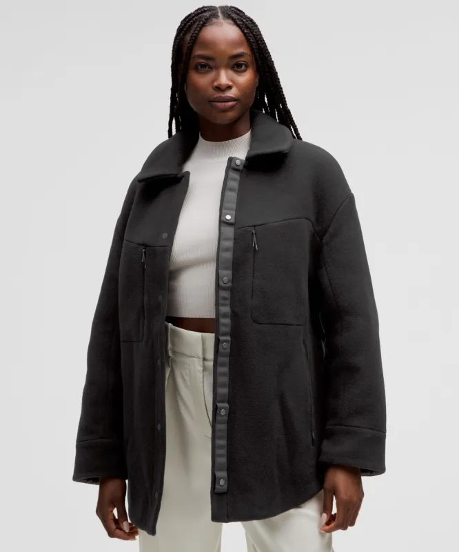 Insulated Wool Shirt Jacket sold by Lululemon