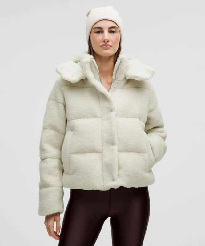 Wunder Puff 550-Down-Fill Cropped Jacket *Textured Fleece sold by Lululemon