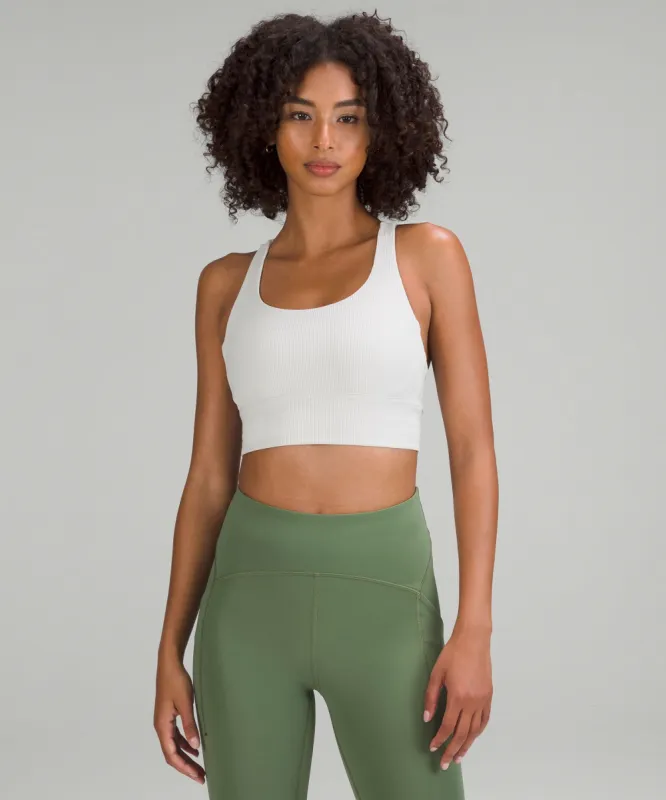 lululemon Energy Longline Bra Ribbed Luxtreme *Medium Support, B–D Cups sold by Lululemon