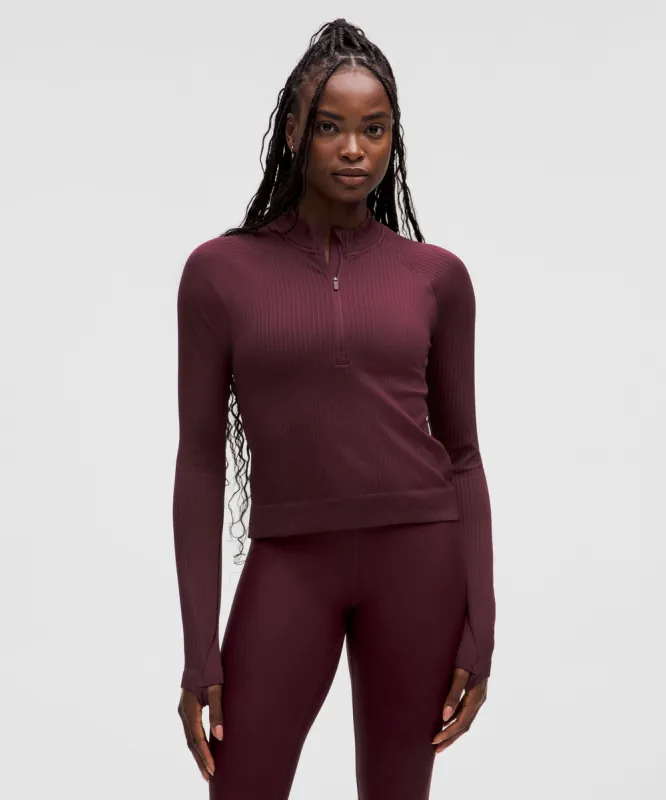 Rest Less Cropped Half Zip sold by Lululemon