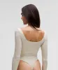 Wundermost Ultra-Soft Nulu Square-Neck Long-Sleeve Bodysuit *Shine sold by Lululemon