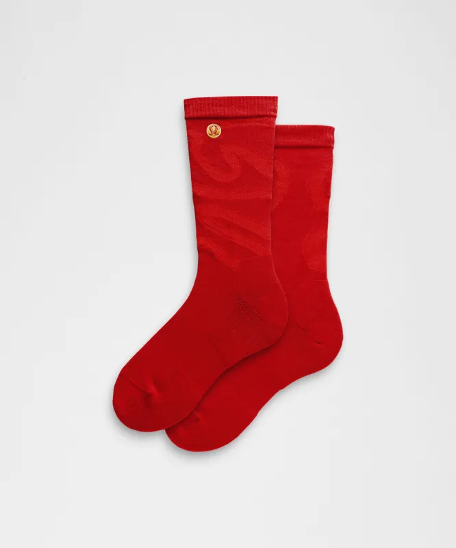 Lunar New Year Men's Daily Stride Comfort Crew Socks sold by Lululemon