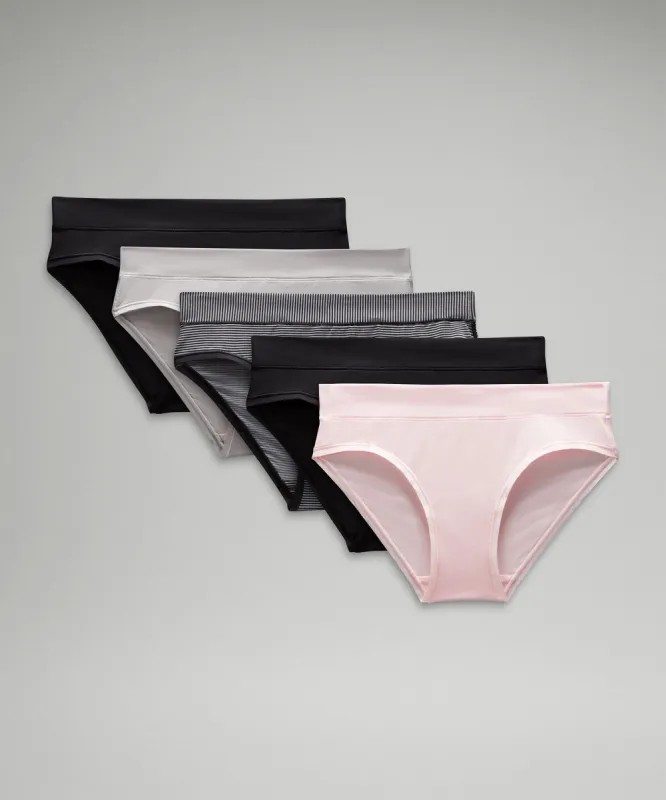 UnderEase Mid-Rise Bikini Underwear *5 Pack sold by Lululemon