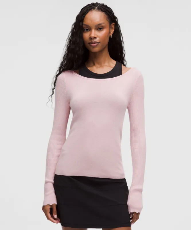 Cashmere Scalloped Cuff Crewneck sold by Lululemon