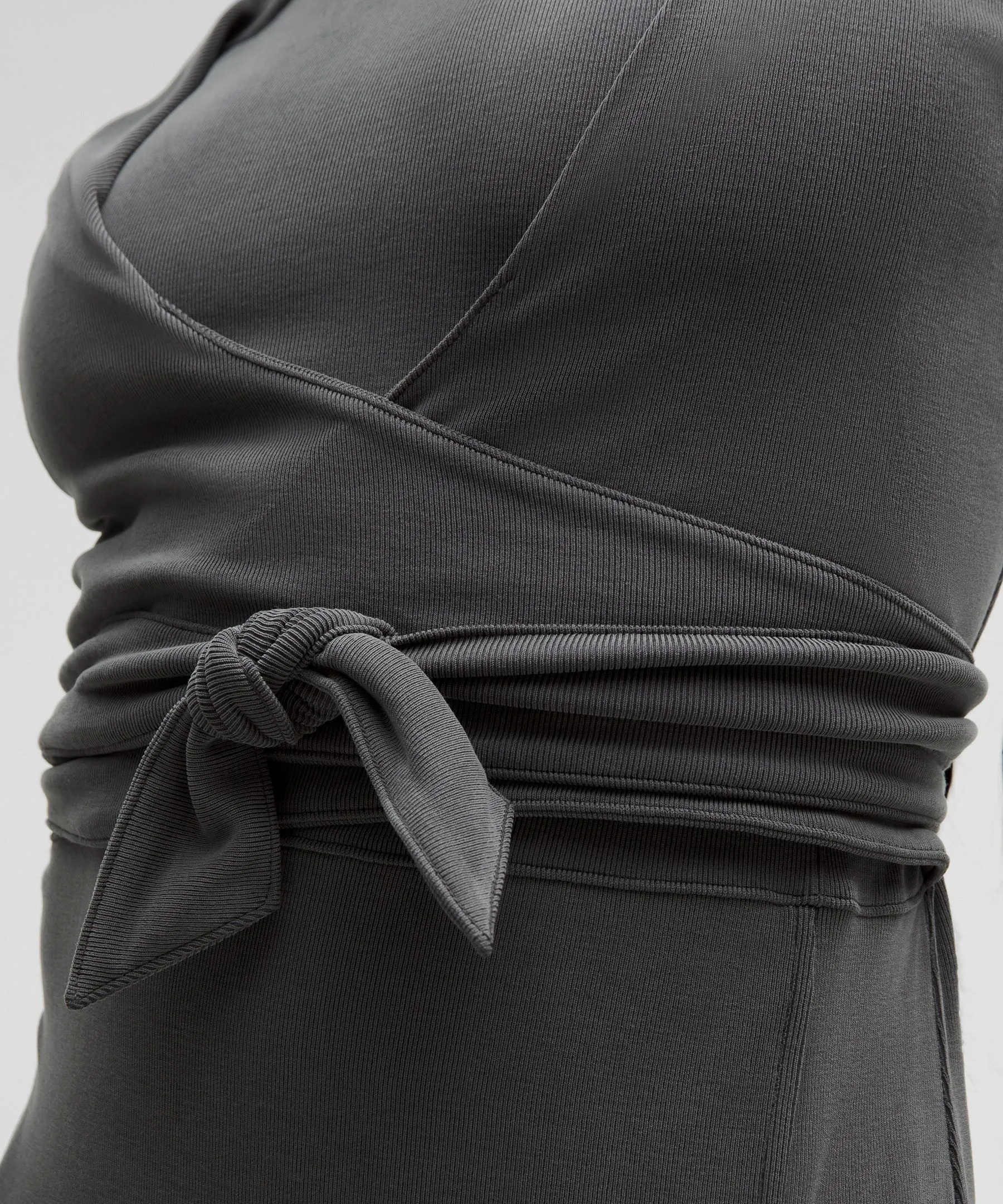 Wrap-Front Soft Ribbed Midi Dress sold by Lululemon product image thumbnail 4