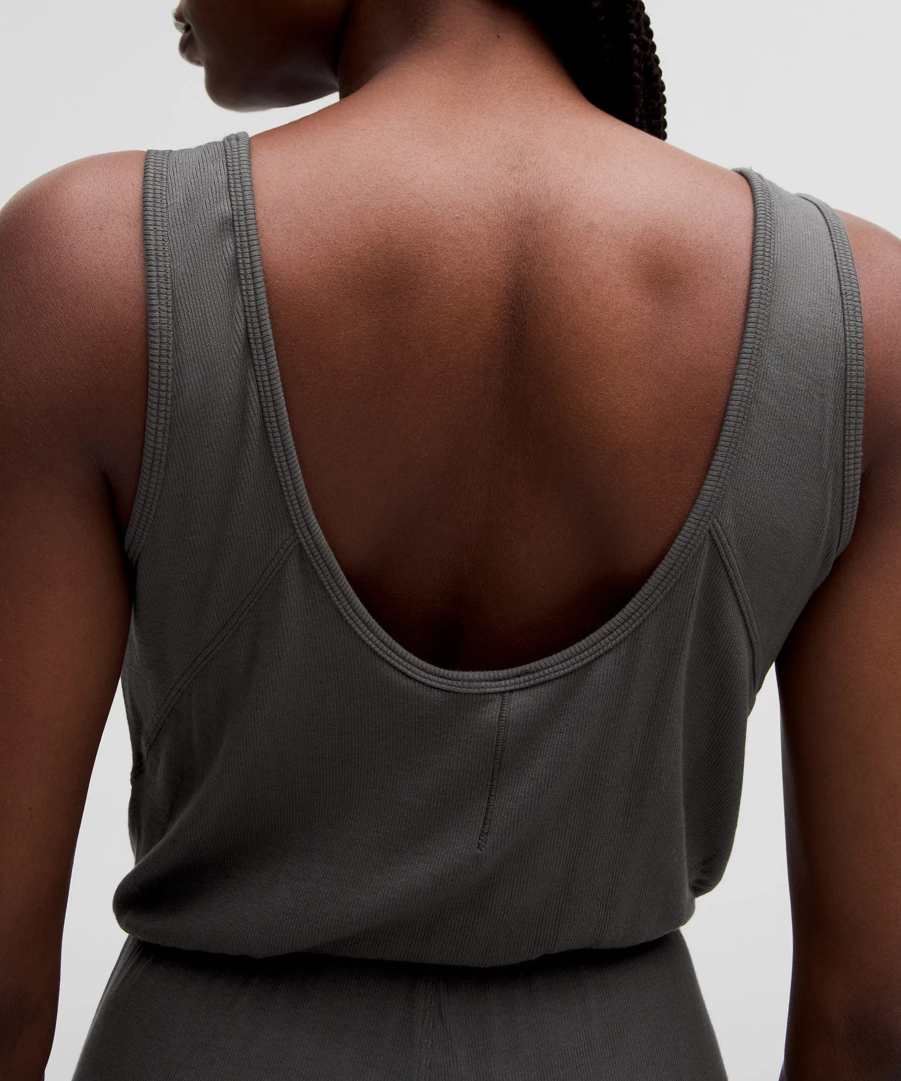 Cropped Wide-Leg Ribbed Jumpsuit sold by Lululemon product image thumbnail 4