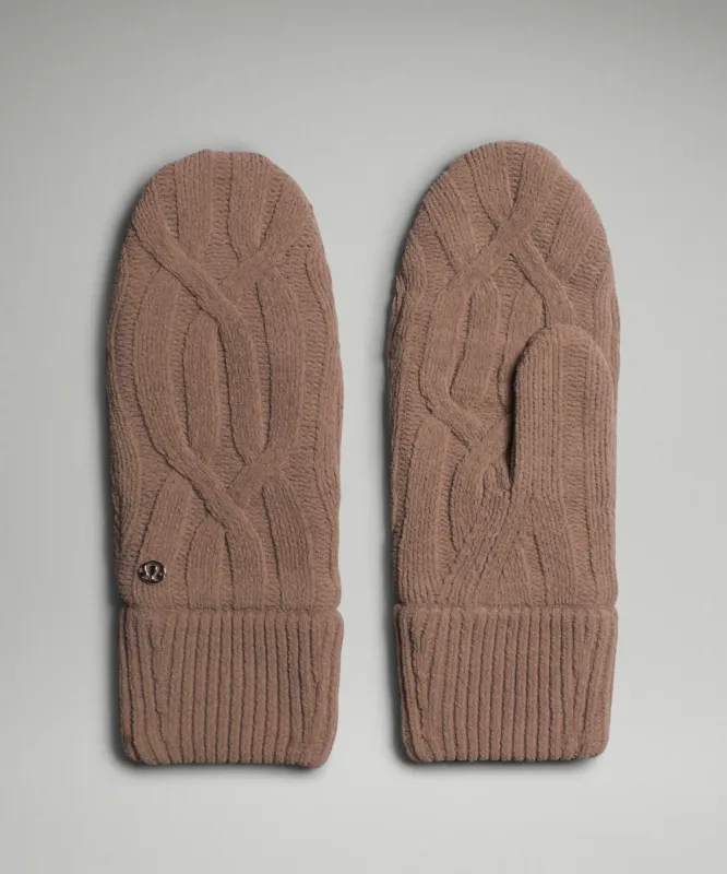 Women's Cable-Knit Fleece-Lined Mittens sold by Lululemon