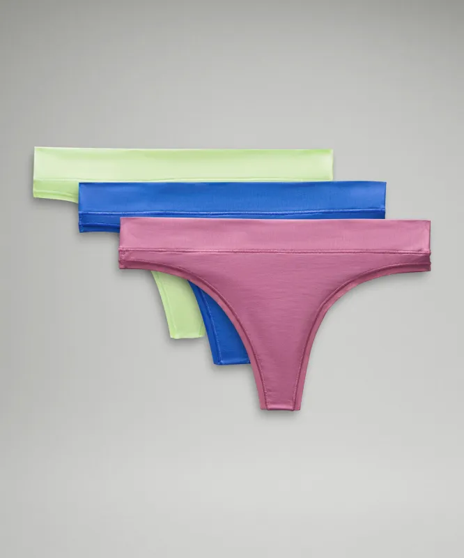 UnderEase Mid-Rise Thong Underwear *3 Pack sold by Lululemon