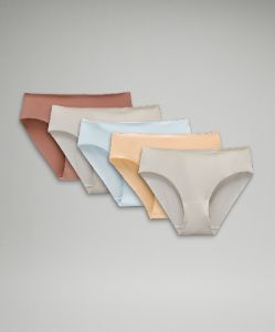 InvisiWear Mid-Rise Bikini Underwear *5 Pack sold by Lululemon