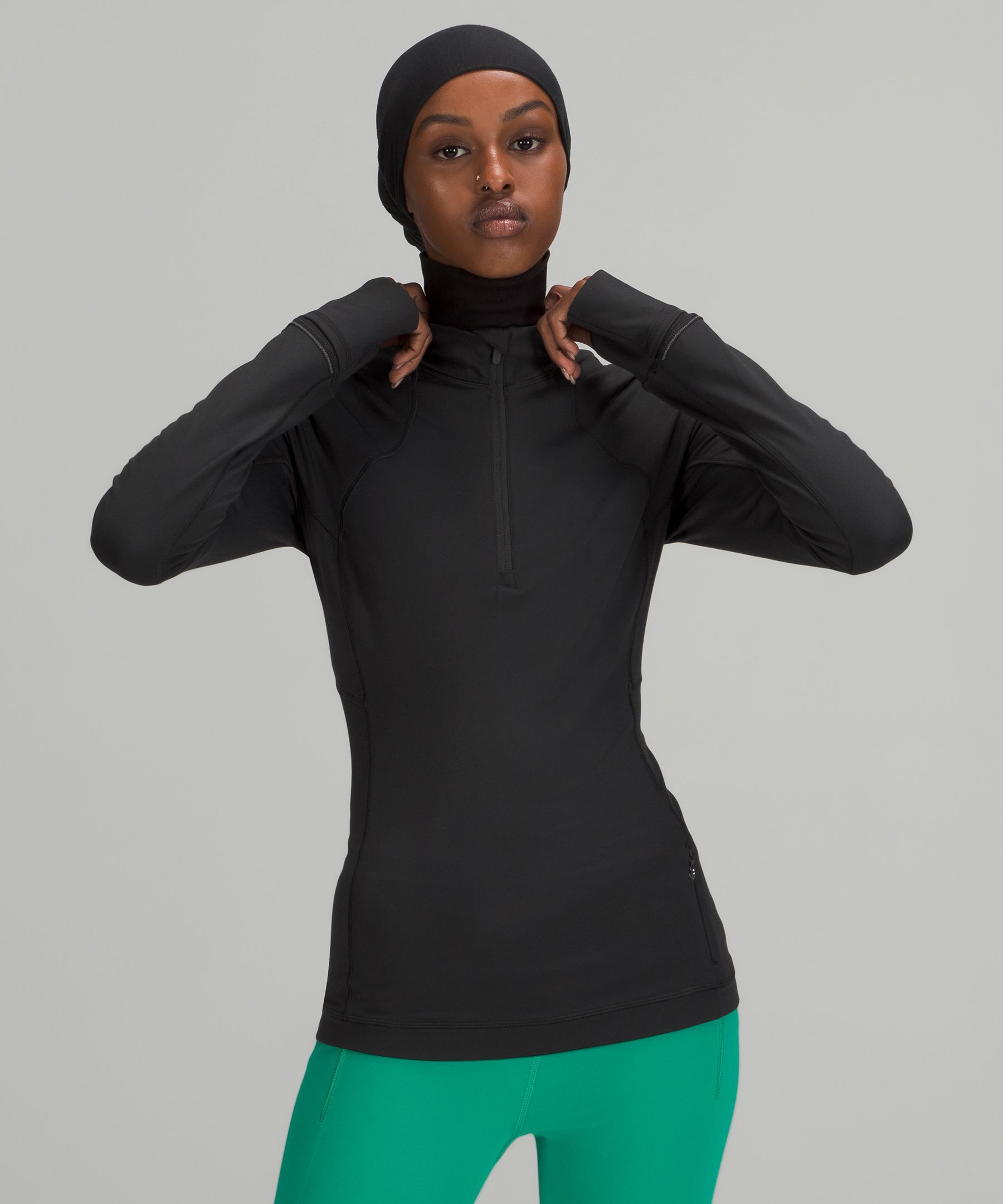 It's Rulu Run Half Zip sold by Lululemon