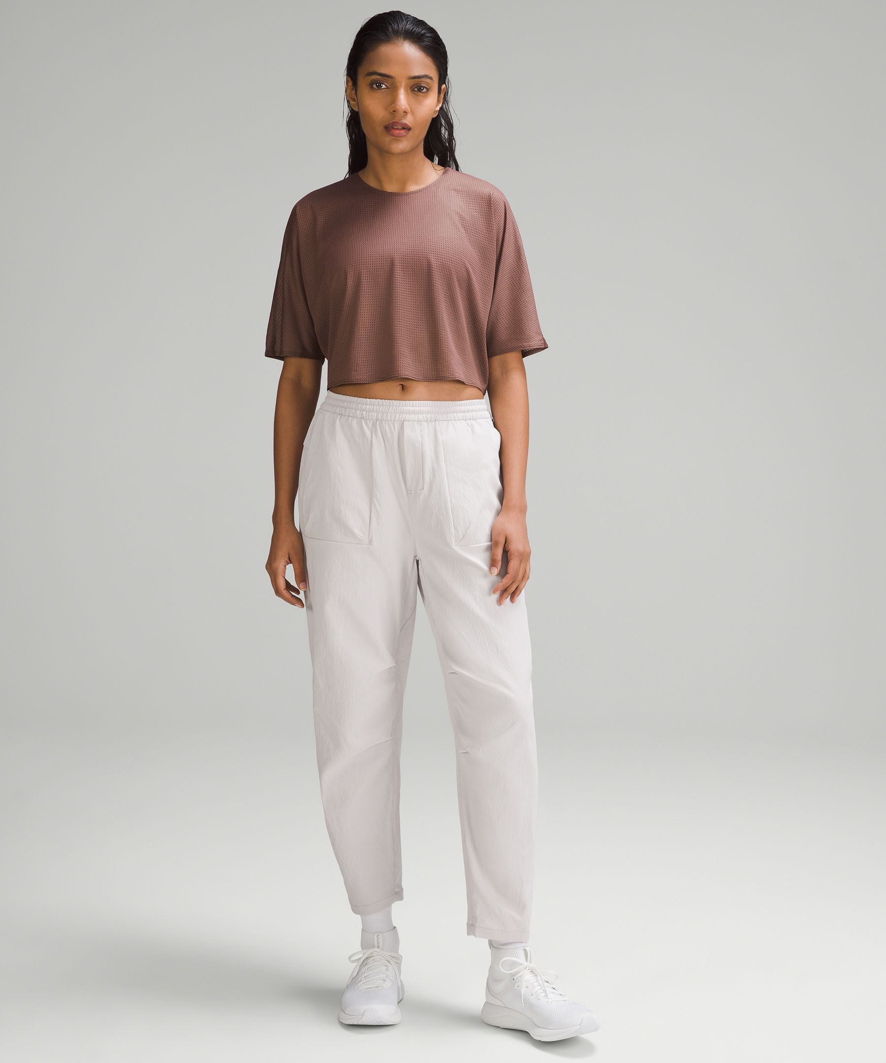 lululemon lab Women's Grid Mesh Short-Sleeve Shirt *Graphic sold by Lululemon