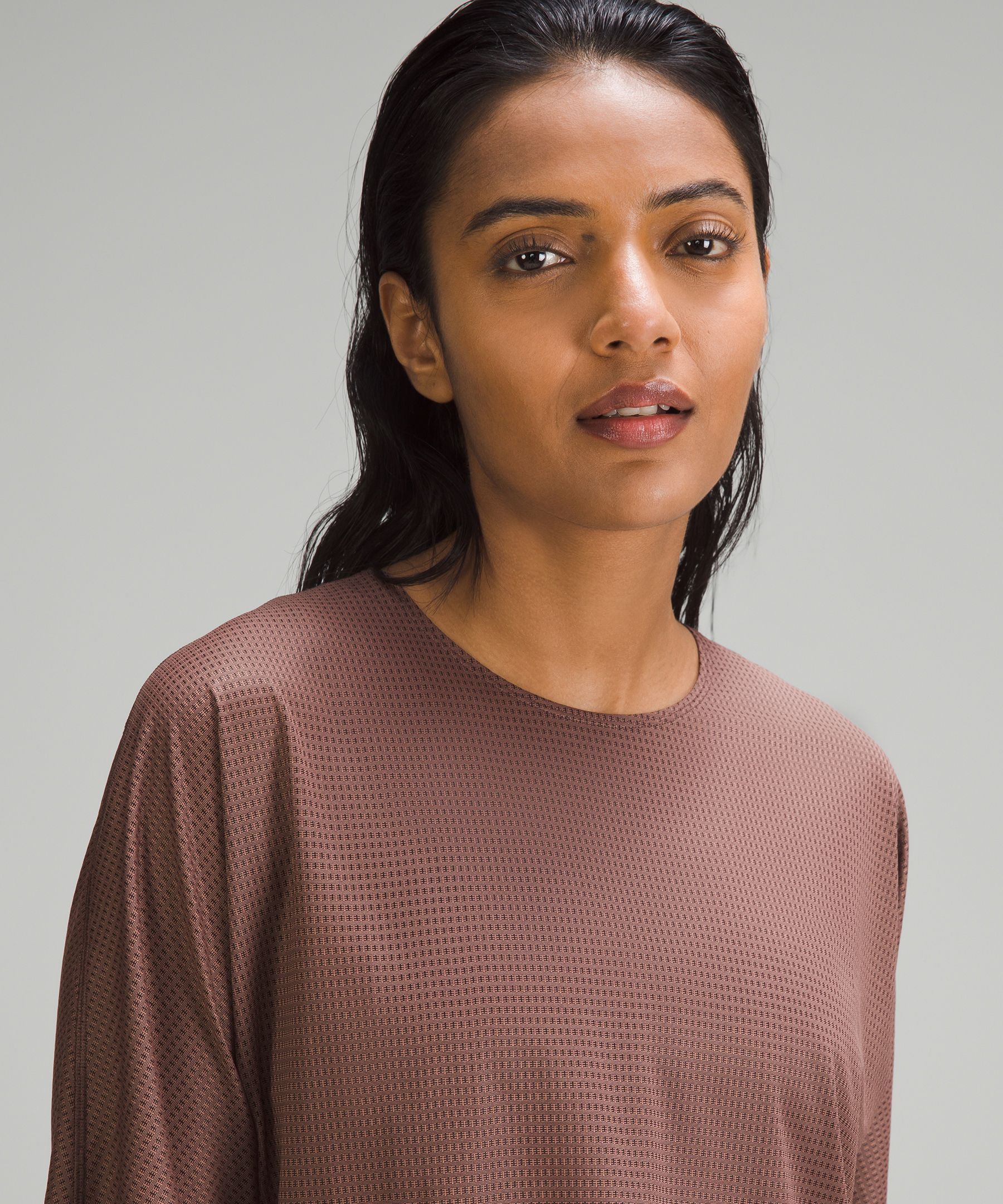 lululemon lab Women's Grid Mesh Short-Sleeve Shirt *Graphic sold by Lululemon product image thumbnail 4