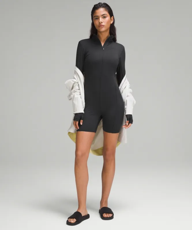 Alosoft Melody Full Length Bootcut Onesie - Black | Parallel