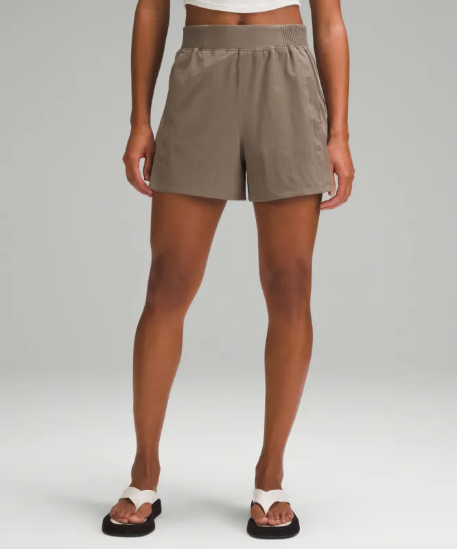 Stretch Woven Relaxed-Fit High-Rise Short 4" sold by Lululemon