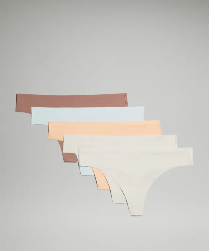 InvisiWear Mid-Rise Thong Underwear *5 Pack sold by Lululemon