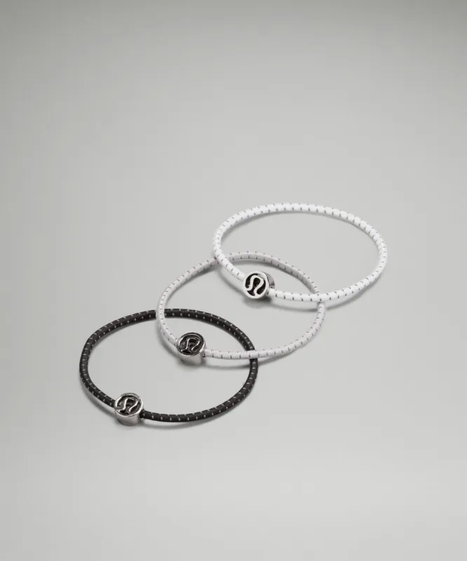 Glow On Hair Ties *3 Pack sold by Lululemon