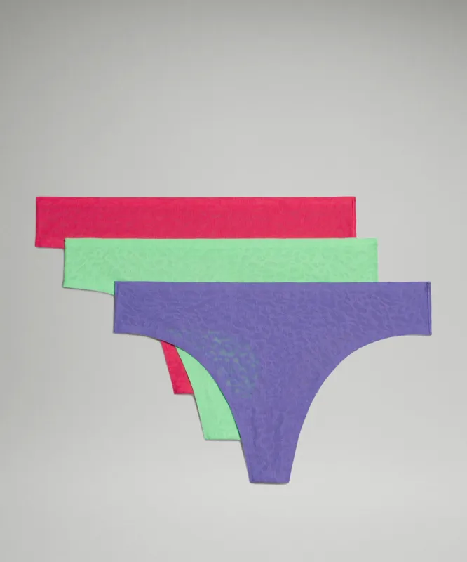 InvisiWear Mid-Rise Lace Thong Underwear *3 Pack sold by Lululemon