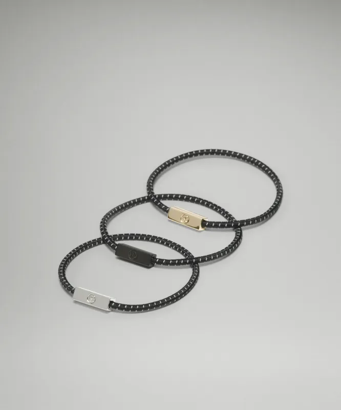 Sleek and Strong Hair Ties 3 Pack sold by Lululemon