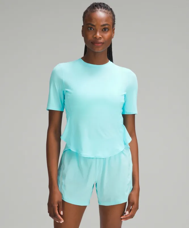 UV Protection Fold-Over Running T-Shirt sold by Lululemon