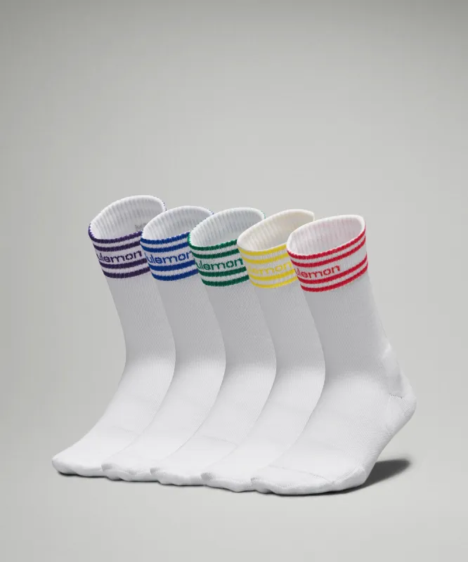 Women's Daily Stride Comfort Crew Sock*5 Pack Online Only sold by Lululemon